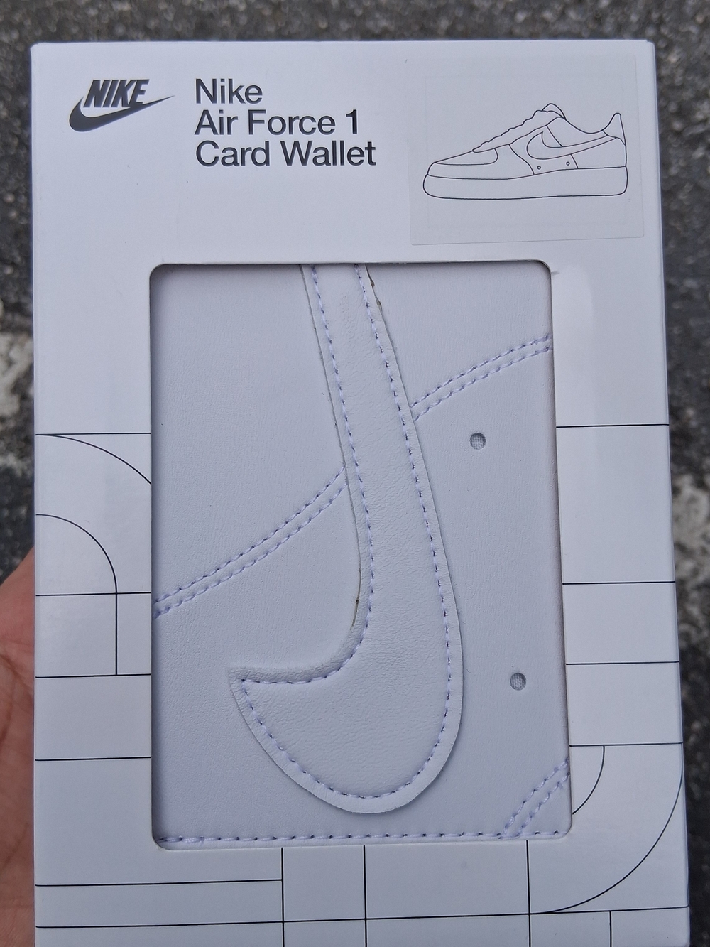 Nike Air Force 1 Card Wallet - White